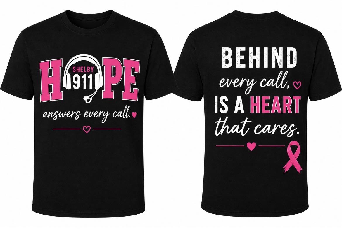 Shelby County 911 Breast Cancer Fundraiser Shirt (Bella-Canvas)