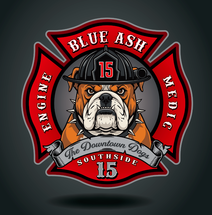 Blue Ash Fire 9 inch mesh champion shorts