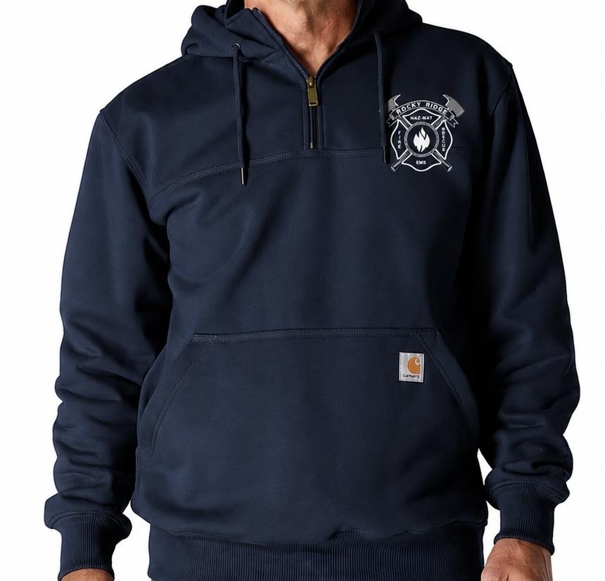 Rocky Ridge Fire District Carhartt Rain Defender (Hooded)