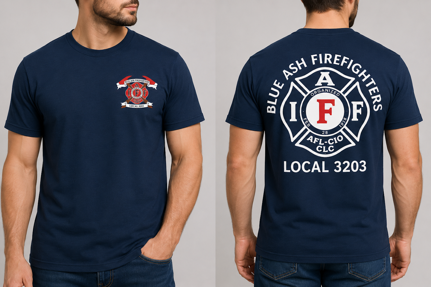 Blue Ash Fire IAFF Logo T-Shirt | Firefighter Apparel