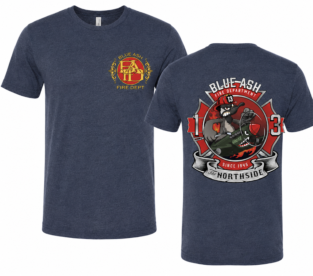 Blue Ash Fire Goose Scramble Logo