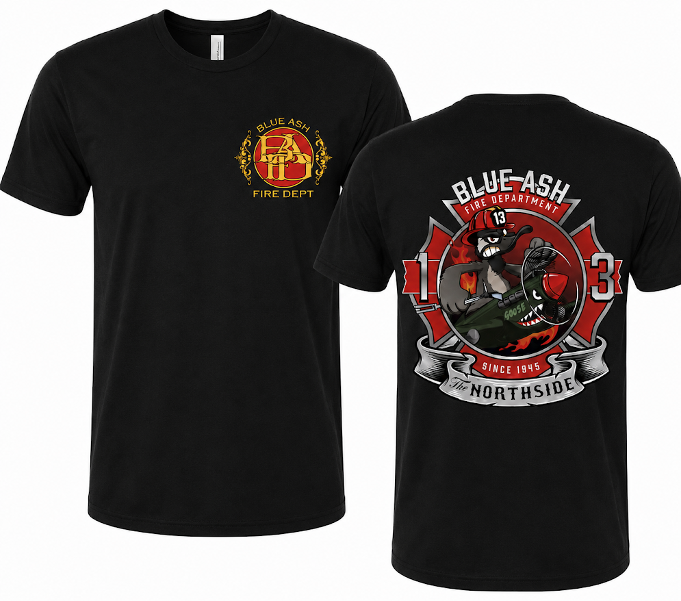 Blue Ash Fire Goose Scramble Logo