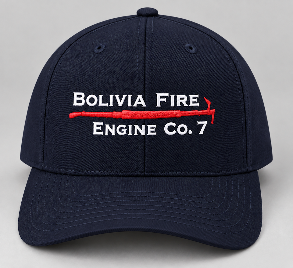 Bolivia Fire Department Hats