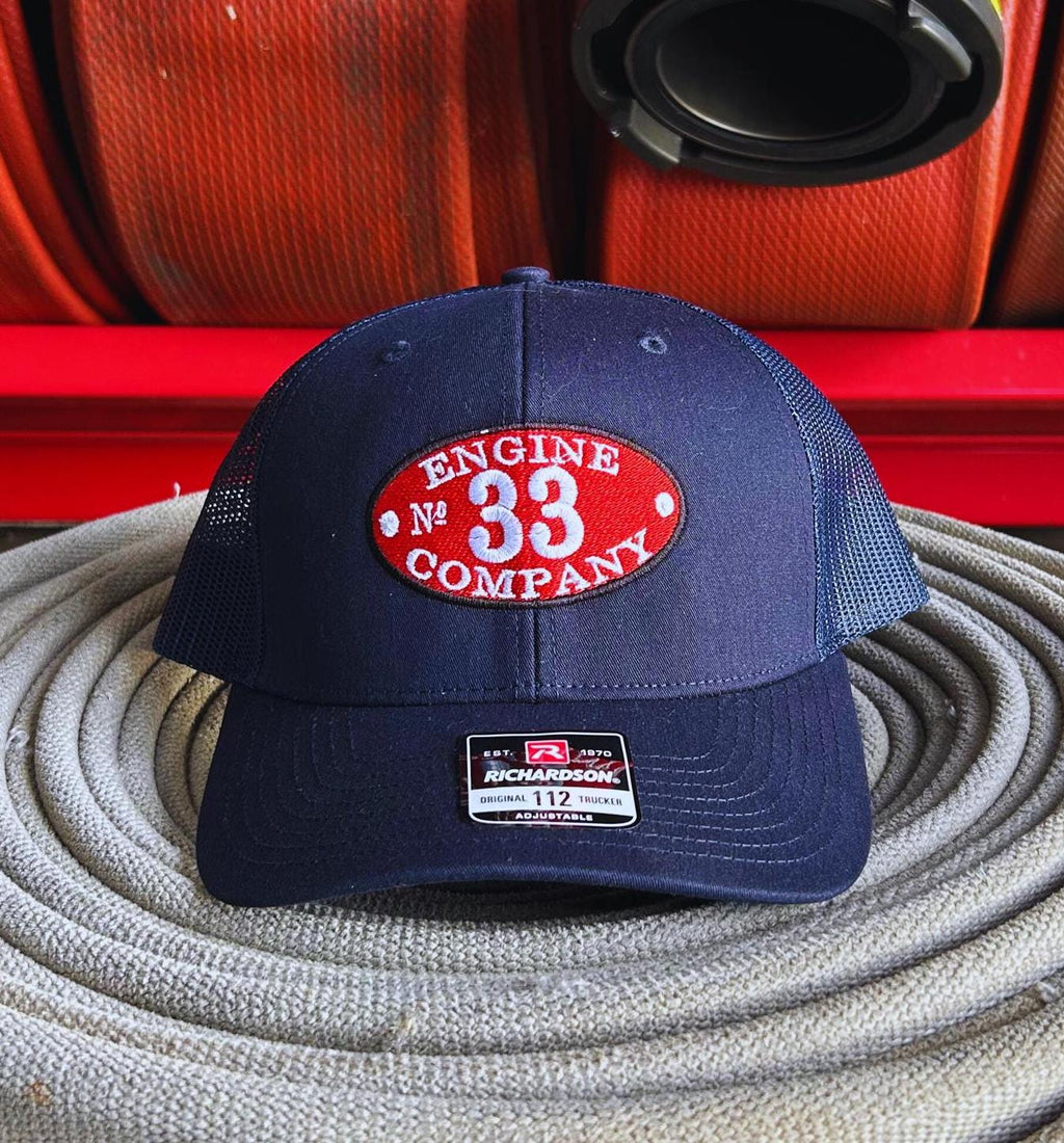 Custom Embroidered Fire Department Richardson 112 Trucker Hat