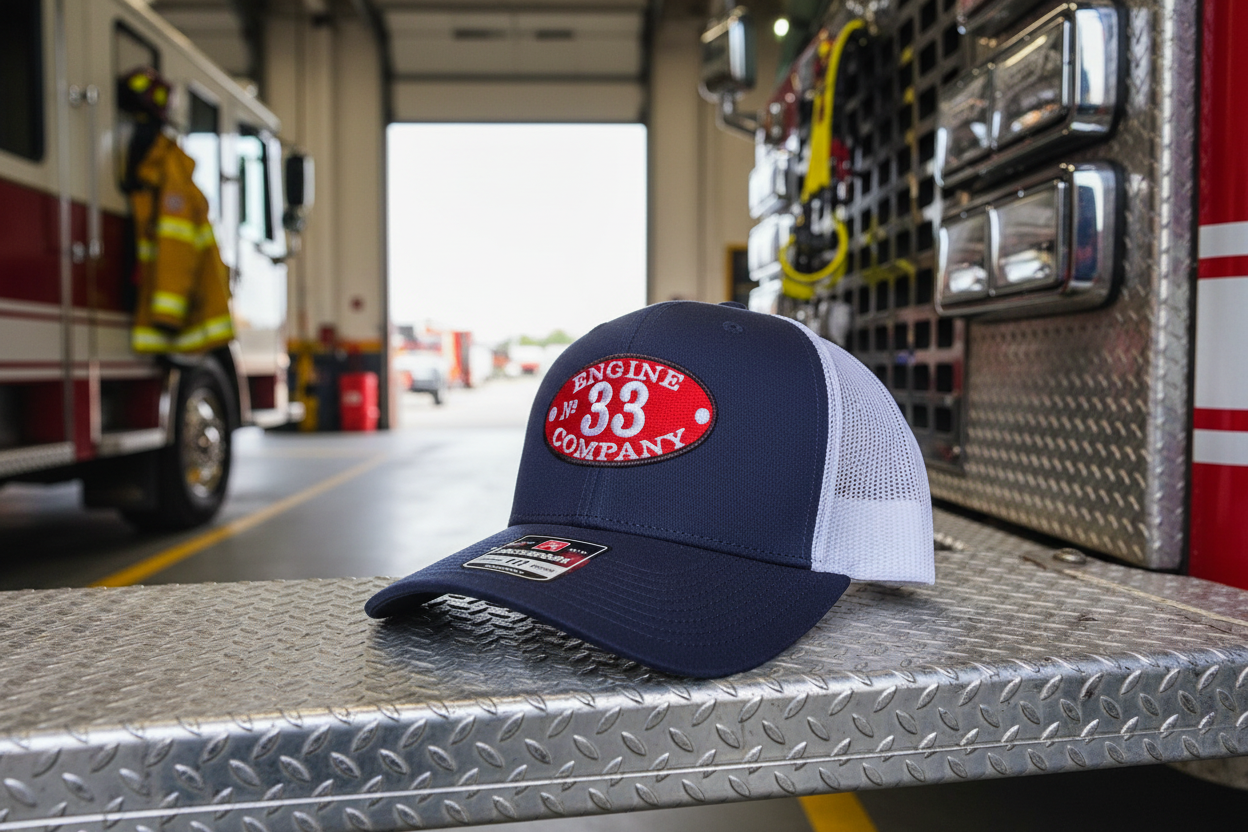Custom Embroidered Fire Department Richardson 112 Trucker Hat